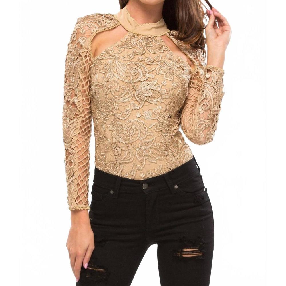 NEW ASILIO best intentions bodysuit in gold
